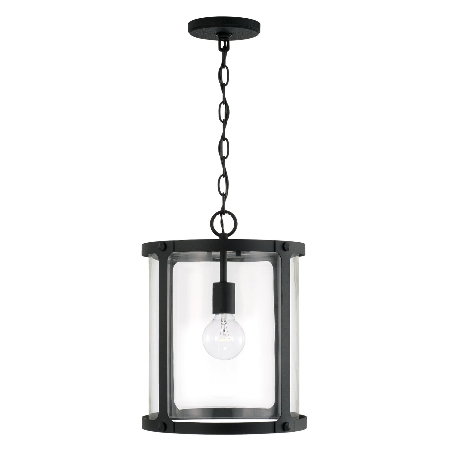 Capital Lighting - 344911BI - One Light Pendant - Brennen - Black Iron