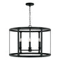 Capital Lighting - 344941BI - Four Light Pendant - Brennen - Black Iron
