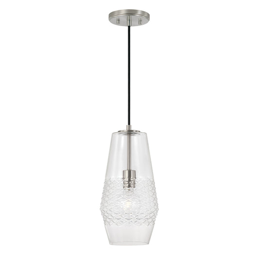 Capital Lighting - 345011BN - One Light Pendant - Dena - Brushed Nickel