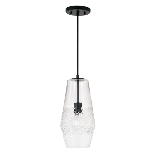 Capital Lighting - 345011MB - One Light Pendant - Dena - Matte Black