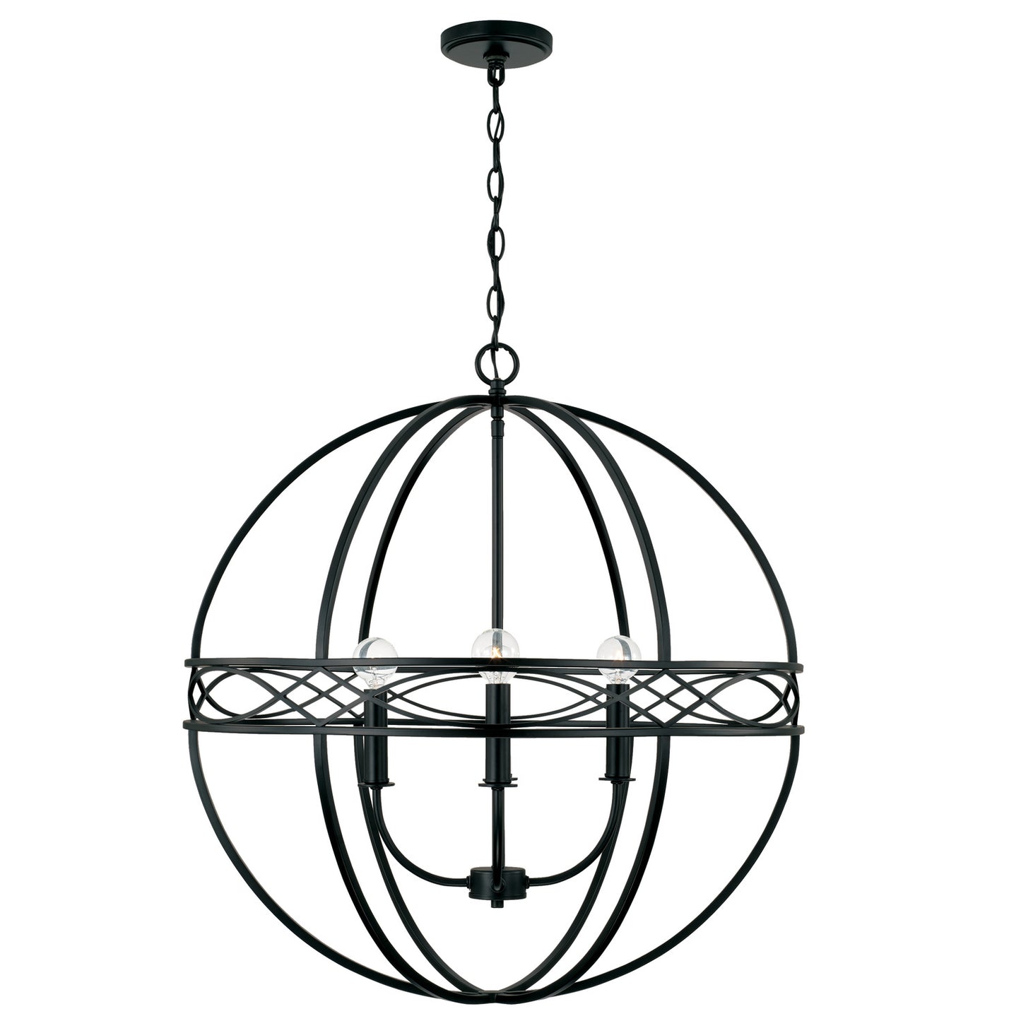 Capital Lighting - 345742MB - Four Light Pendant - Avery - Matte Black