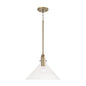 Capital Lighting - 345811AD - One Light Pendant - Greer - Aged Brass