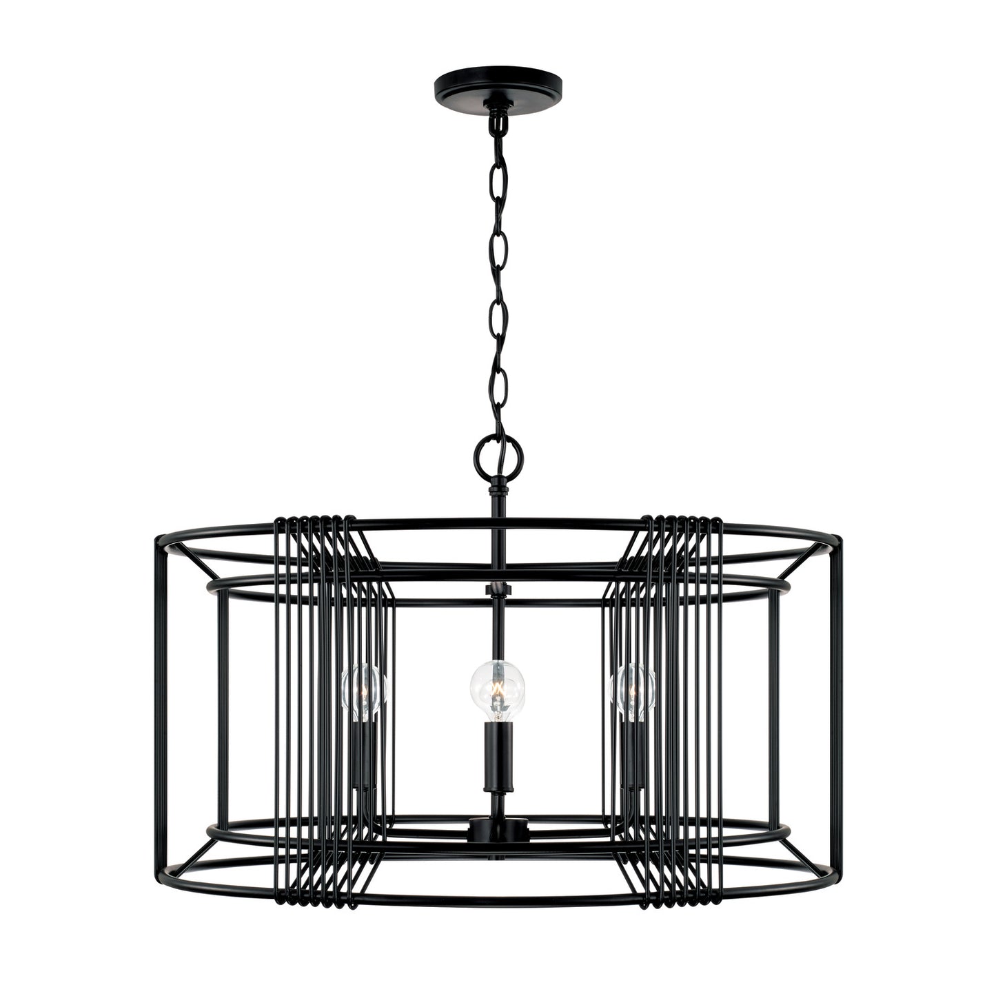 Capital Lighting - 346041MB - Four Light Pendant - Lennon - Matte Black