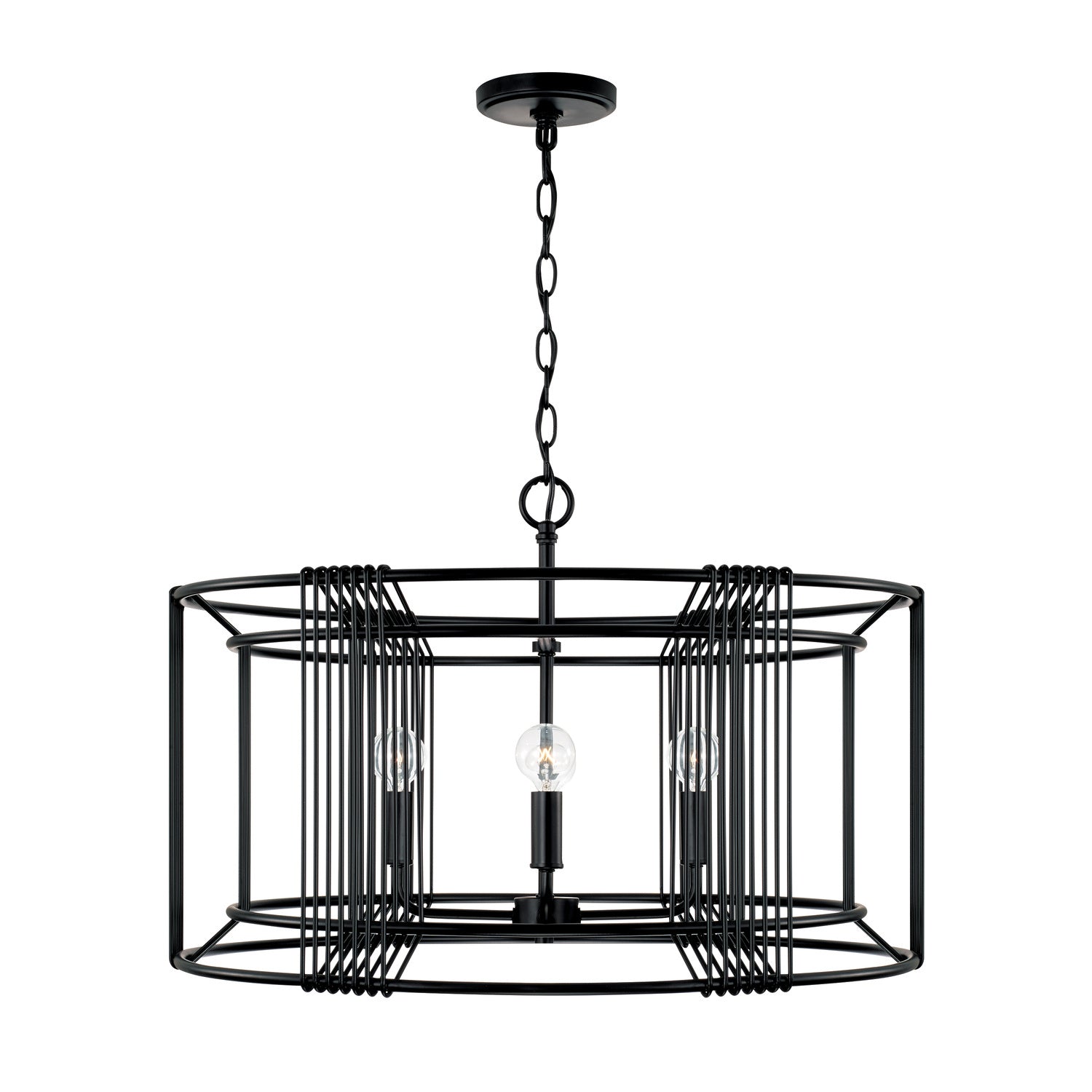 Capital Lighting - 346041MB - Four Light Pendant - Lennon - Matte Black