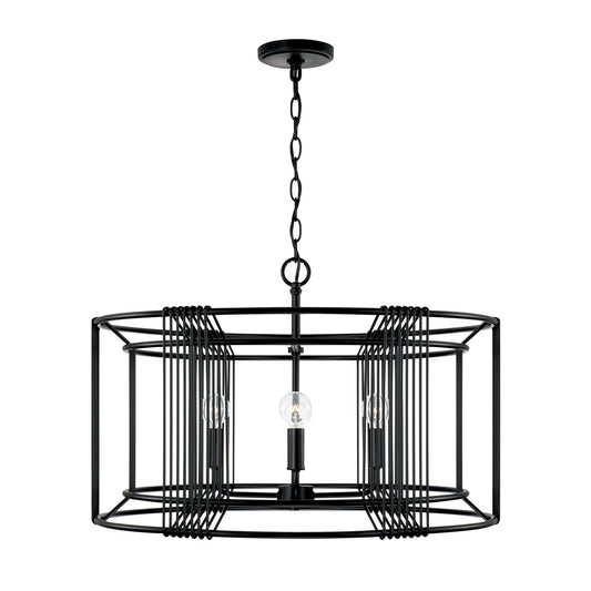 Capital Lighting - 346041MB - Four Light Pendant - Lennon - Matte Black