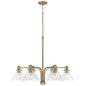 Capital Lighting - 445861AD-528 - Six Light Chandelier - Greer - Aged Brass