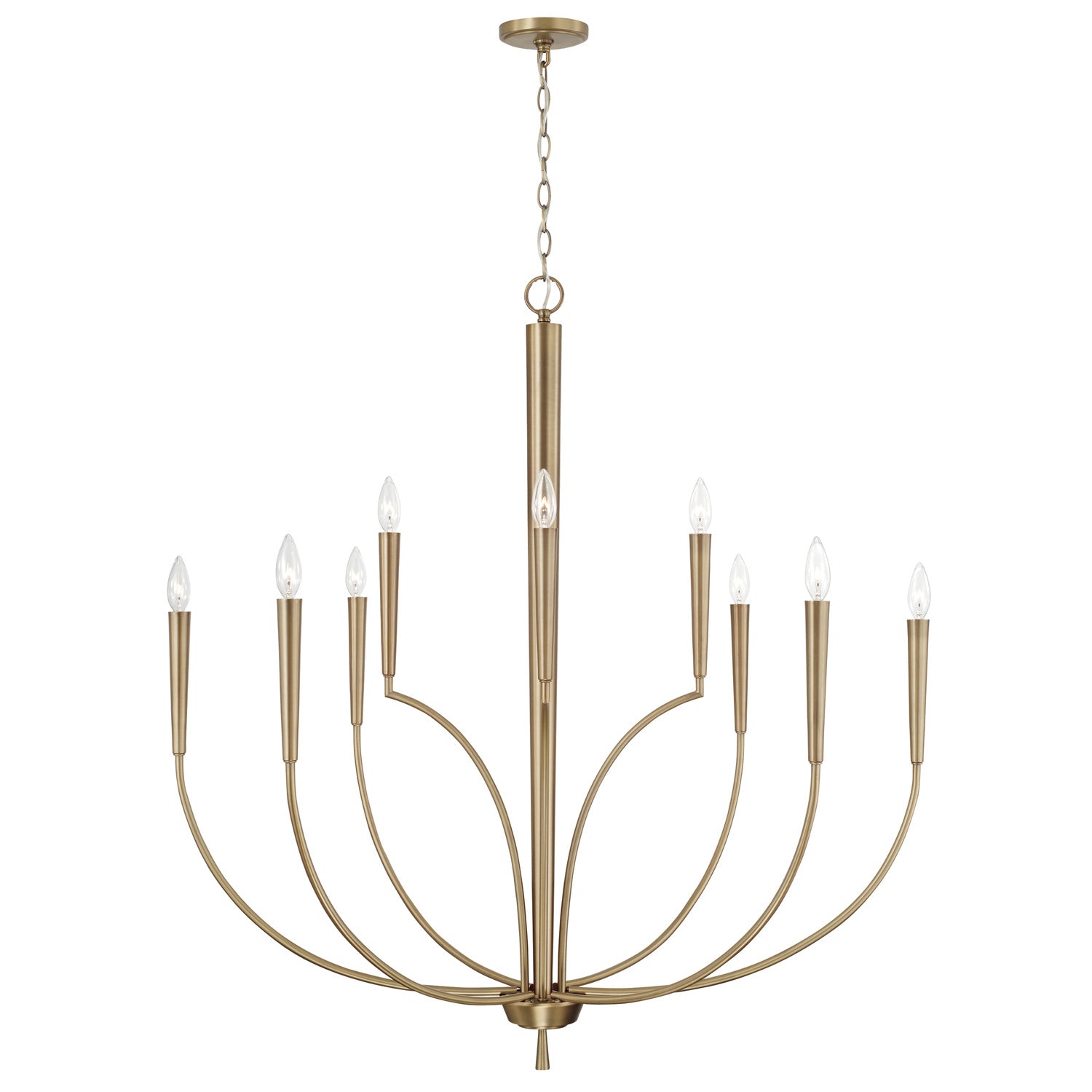 Capital Lighting - 445901AD - Ten Light Chandelier - Holden - Aged Brass