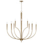 Capital Lighting - 445901AD - Ten Light Chandelier - Holden - Aged Brass