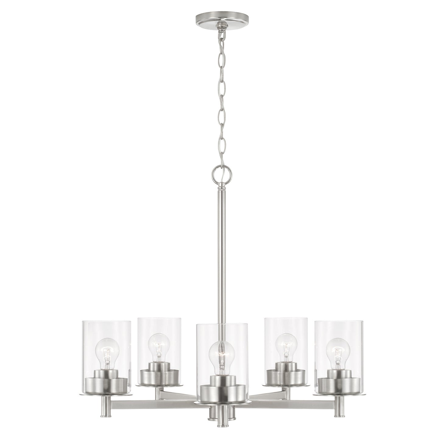 Capital Lighting - 446851BN-532 - Five Light Chandelier - Mason - Brushed Nickel