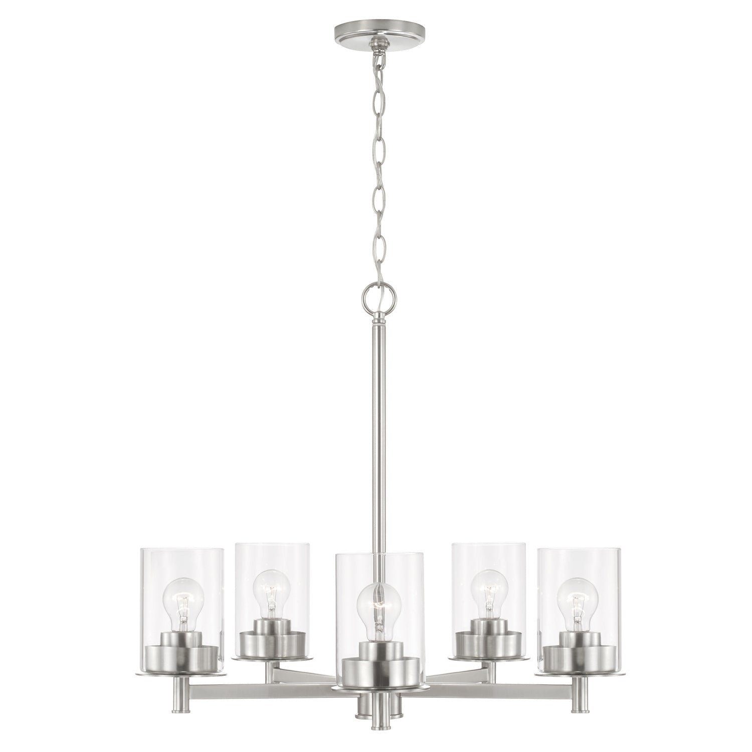 Capital Lighting - 446851BN-532 - Five Light Chandelier - Mason - Brushed Nickel