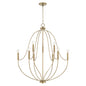 Capital Lighting - 447091AD - Nine Light Chandelier - Madison - Aged Brass