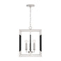 Capital Lighting - 544741NK - Four Light Foyer Pendant - Bleeker - Polished Nickel and Matte Black