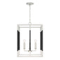 Capital Lighting - 544742NK - Four Light Foyer Pendant - Bleeker - Polished Nickel and Matte Black