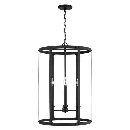 Capital Lighting - 544941BI - Four Light Foyer Pendant - Brennen - Black Iron