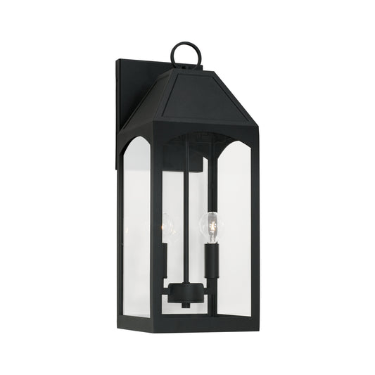 Capital Lighting - 946321BK - Two Light Outdoor Wall Lantern - Burton - Black