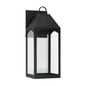 Capital Lighting - 946321BK-GL - One Light Outdoor Wall Lantern - Burton - Black