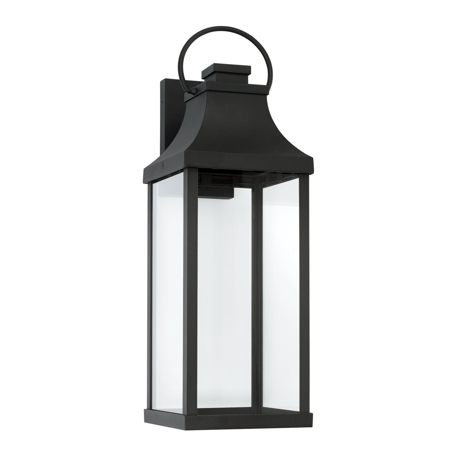 Capital Lighting - 946431BK-GL - One Light Outdoor Wall Lantern - Bradford - Black