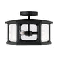 Capital Lighting - 946632BK - Three Light Outdoor Semi-Flush Mount - Walton - Black