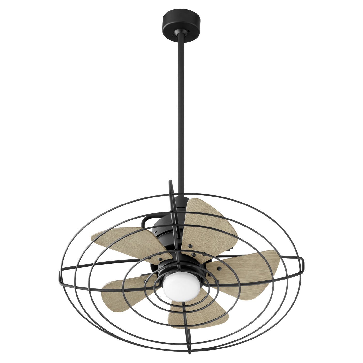 Quorum - 22245-69 - 24"Patio Fan - Bandit - Textured Black