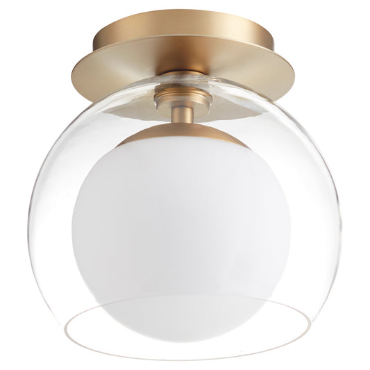 Quorum - 3626-9-80 - One Light Ceiling Mount - 3626 Ceiling Mounts - Aged Brass