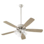 Quorum - 4525-2465 - 52"Ceiling Fan - Ovation - Satin Nickel