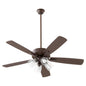 Quorum - 4525-2486 - 52"Ceiling Fan - Ovation - Oiled Bronze