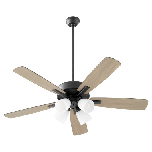 Quorum - 4525-459 - 52"Ceiling Fan - Ovation - Matte Black