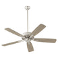 Quorum - 4525-65 - 52"Ceiling Fan - Ovation - Satin Nickel