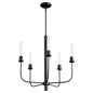 Quorum - 612-5-59 - Five Light Chandelier - Sheridan - Matte Black