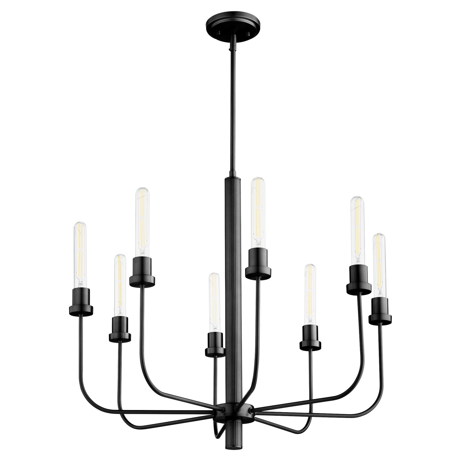 Quorum - 612-8-59 - Eight Light Chandelier - Sheridan - Matte Black