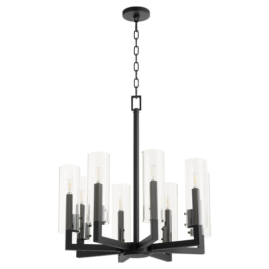 Quorum - 6277-8-69 - Eight Light Chandelier - Harbin - Textured Black