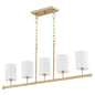 Quorum - 647-5-80 - Five Light Chandelier - Harmony - Aged Brass