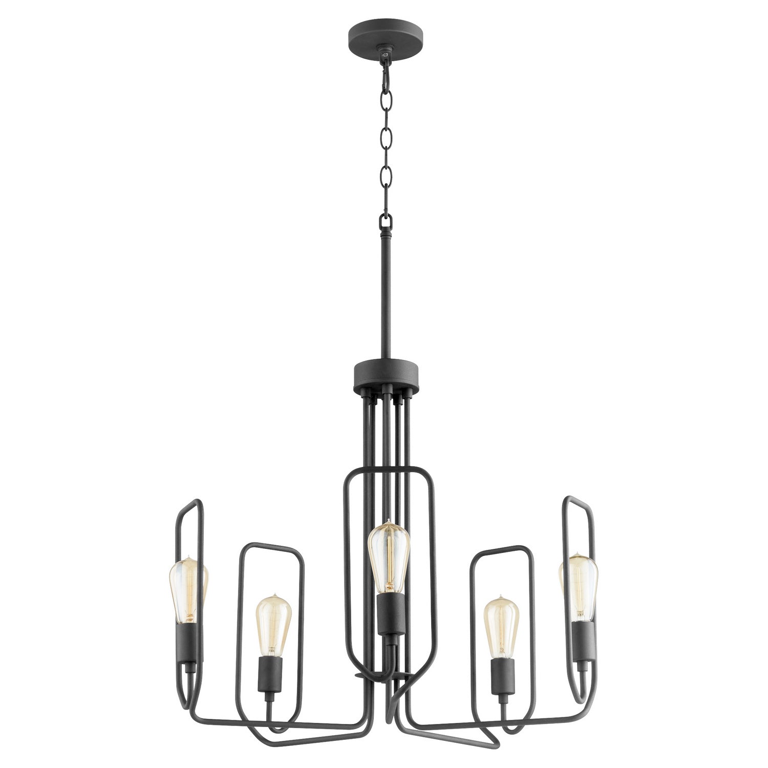 Quorum - 650-5-69 - Five Light Chandelier - Howe - Textured Black