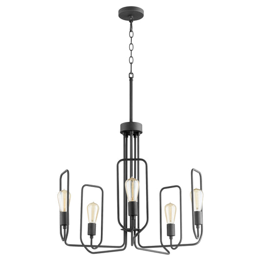 Quorum - 650-5-69 - Five Light Chandelier - Howe - Textured Black