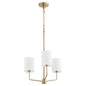 Quorum - 657-3-80 - Three Light Chandelier - Harmony - Aged Brass