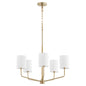 Quorum - 657-5-80 - Five Light Chandelier - Harmony - Aged Brass