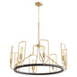 Quorum - 65-8-6980 - Eight Light Chandelier - Howe - Textured Black w/ Aged Brass