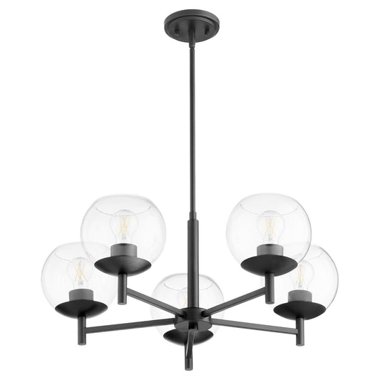 Quorum - 678-5-59 - Five Light Chandelier - Lyon - Matte Black