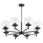 Quorum - 678-8-59 - Eight Light Chandelier - Lyon - Matte Black