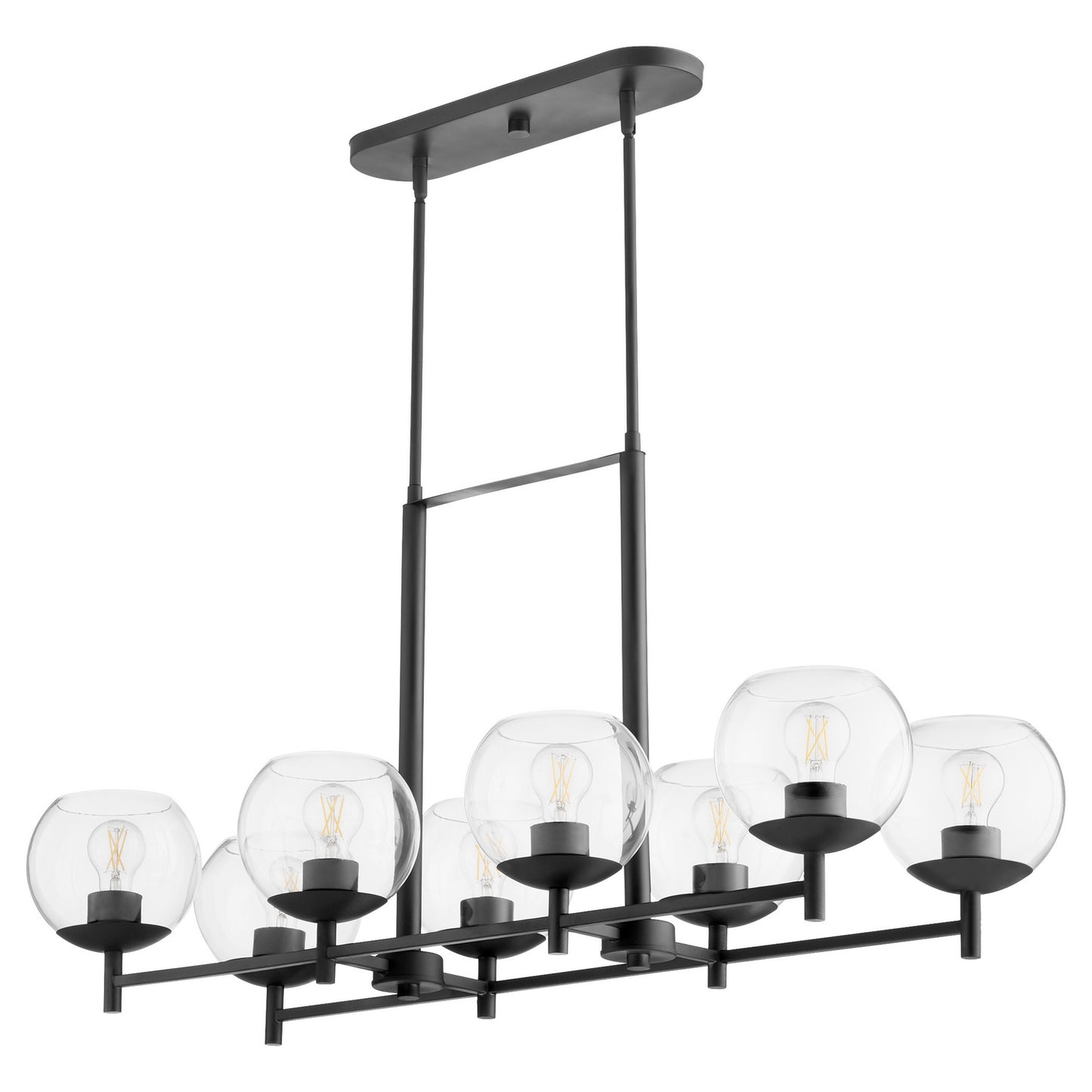 Quorum - 688-8-59 - Eight Light Chandelier - Lyon - Matte Black