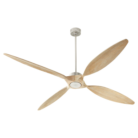 Quorum - 28804-65 - 80"Ceiling Fan - Papillon - Satin Nickel