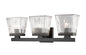 Z-Lite - 1936-3V-MB - Three Light Vanity - Astor - Matte Black