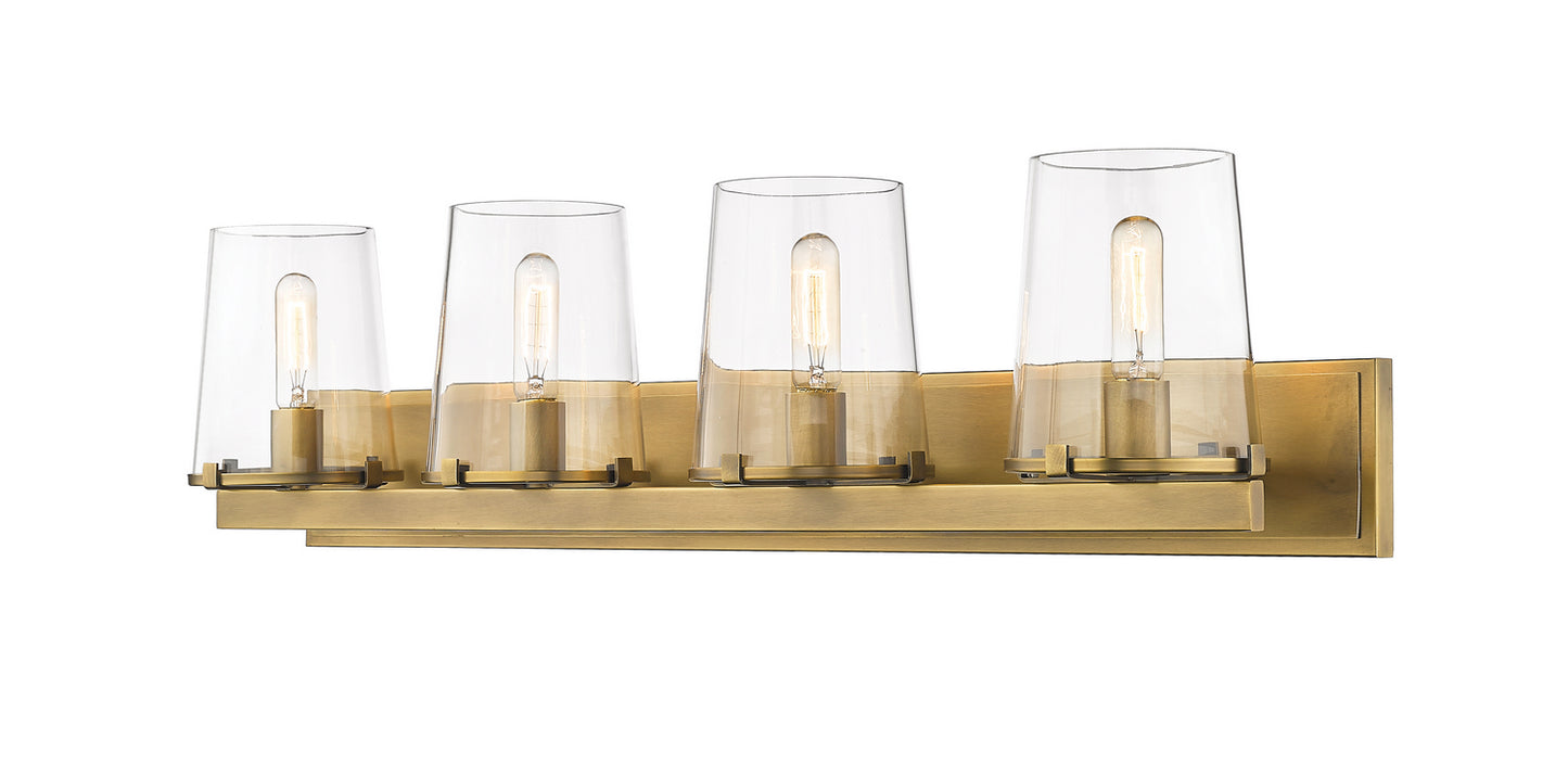 Z-Lite - 3032-4V-RB - Four Light Vanity - Callista - Rubbed Brass