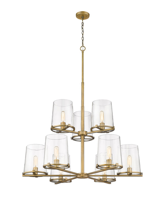 Z-Lite - 3032-9RB - Nine Light Chandelier - Callista - Rubbed Brass