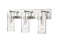 Z-Lite - 3035-3V-PN - Three Light Vanity - Fontaine - Polished Nickel