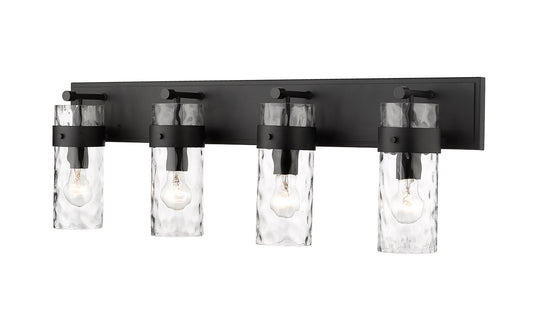 Z-Lite - 3035-4V-MB - Four Light Vanity - Fontaine - Matte Black