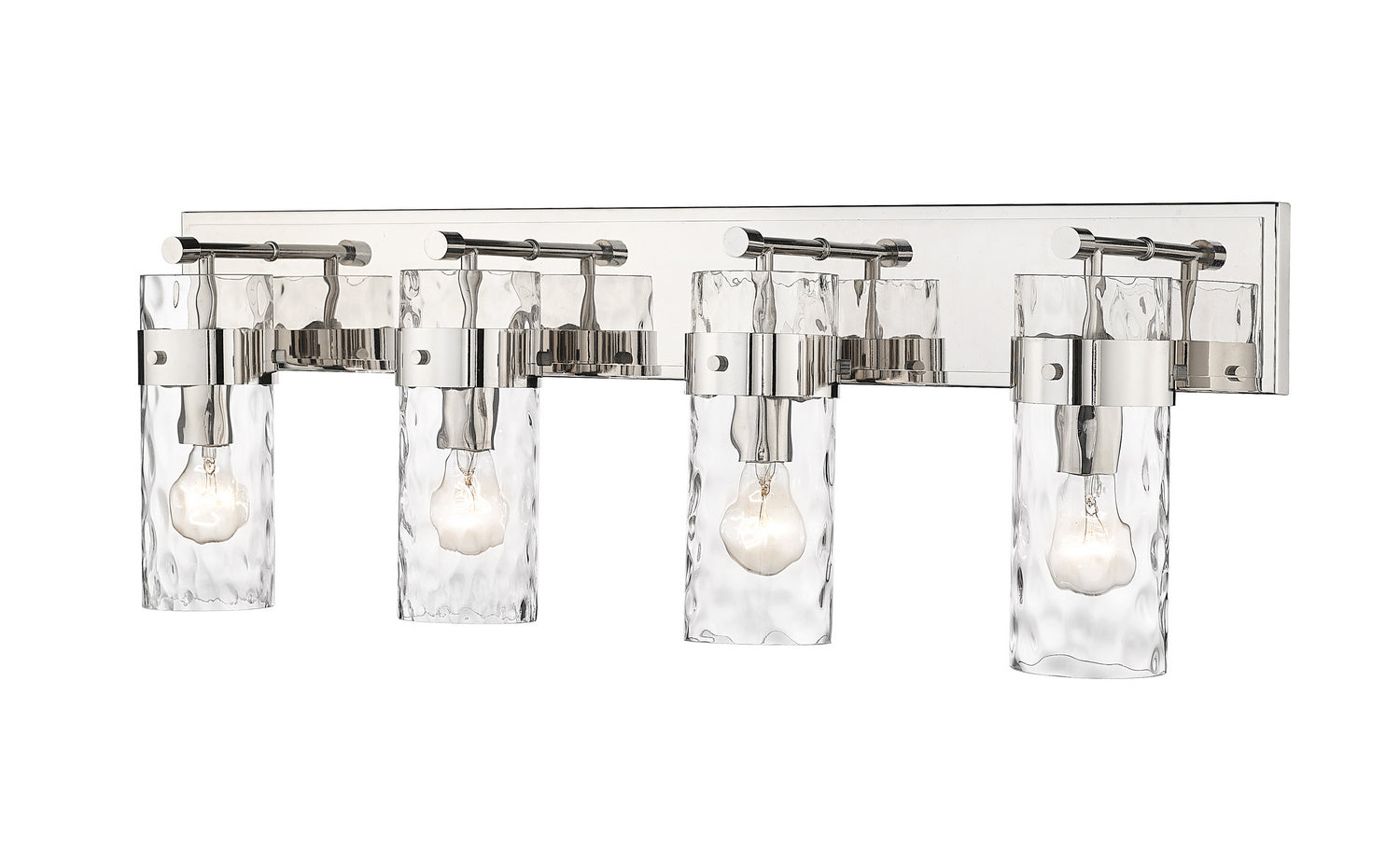 Z-Lite - 3035-4V-PN - Four Light Vanity - Fontaine - Polished Nickel