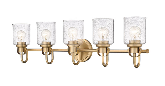 Z-Lite - 340-5V-HG - Five Light Vanity - Kinsley - Heirloom Gold