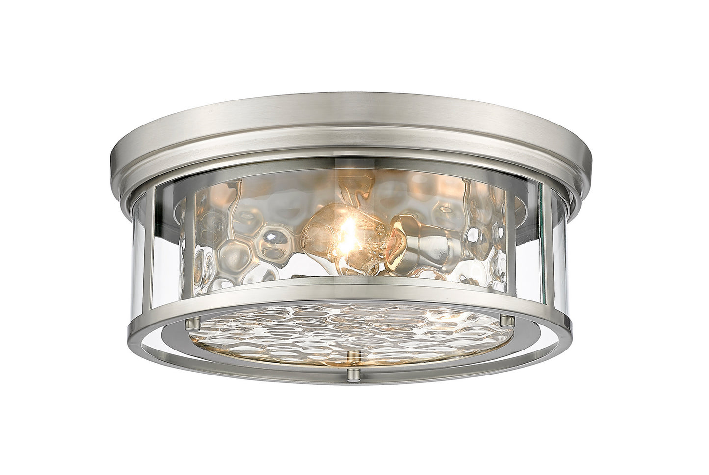 Z-Lite - 493F3-BN - Three Light Flush Mount - Clarion - Brushed Nickel