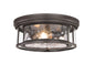 Z-Lite - 493F3-BRZ - Three Light Flush Mount - Clarion - Bronze